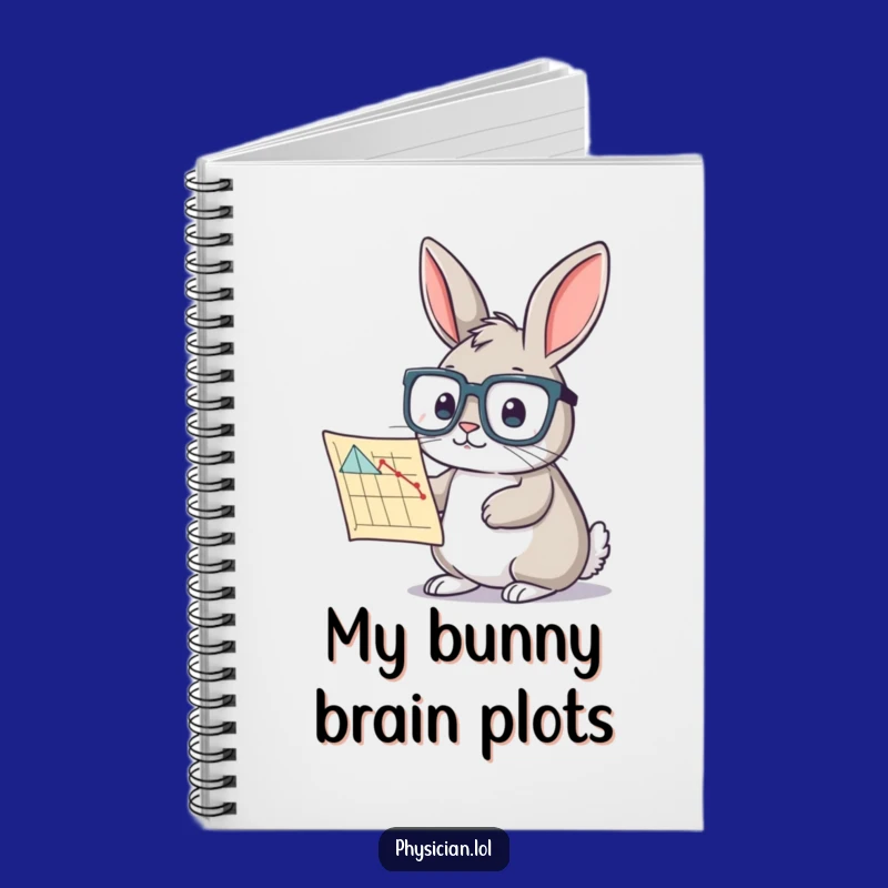 Funny Rabbit Chart Notebook: Curious Scholar Journal - Study Humorous Gift