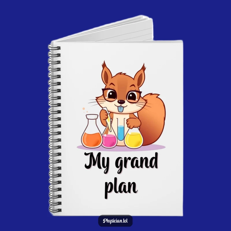 Funny Squirrel Scientist Notebook: Jot Down Brilliant Ideas with Lab Pages