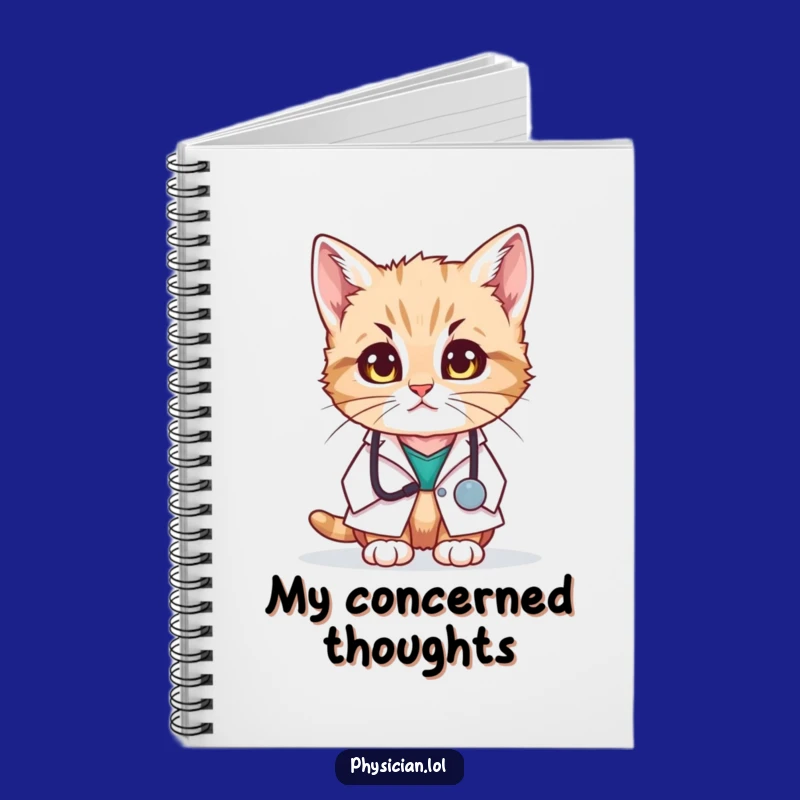 Funny Kitten Doctor Notebook: Jot Down Notes with Concerned Care