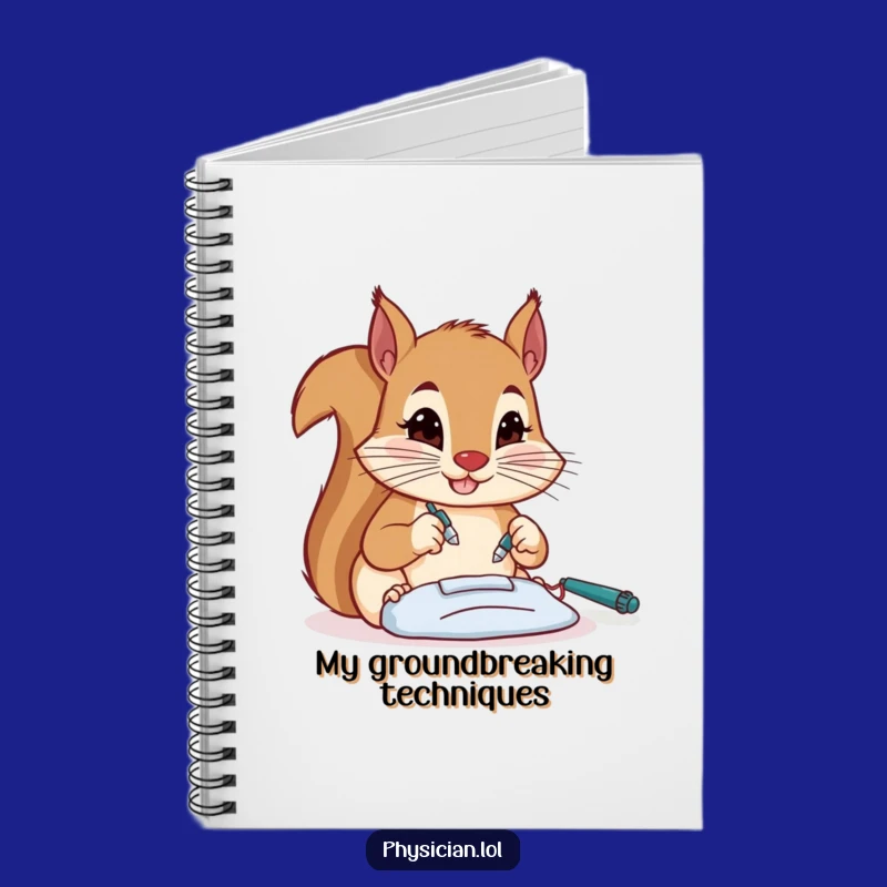 Funny Squirrel Surgeon Notebook - Jot Down Notes with a Precise Pal