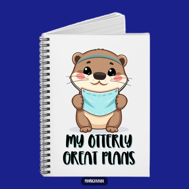 Funny Otter Doctor Notebook: Journal with mask, cute and practical, a creative and funny gift.