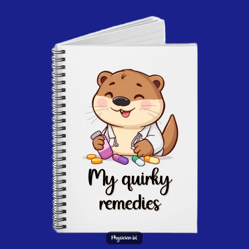 Funny Otter Doctor Notebook - Jot Down Notes with a Cheerful Prescription Pal