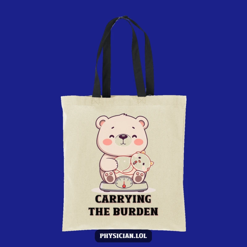 Funny Bear Tote Bag: Carry Your Care with This Hilarious Accessory