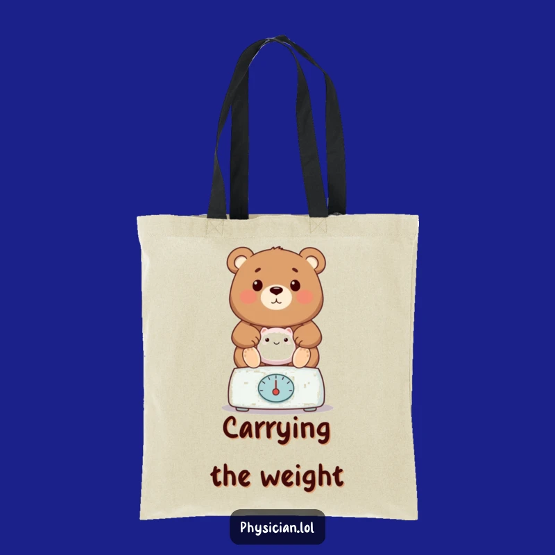 Funny Bear Tote Bag: Carry Your Essentials with This Proud Vet's Hilarious Bag
