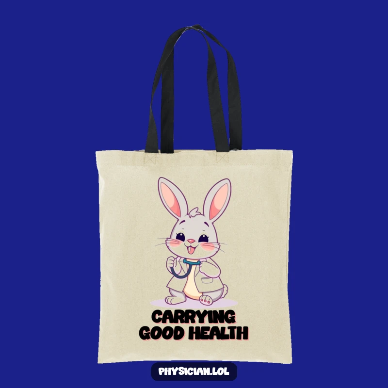 Funny Bunny Doctor Tote Bag: Carry Your Essentials with Cheer